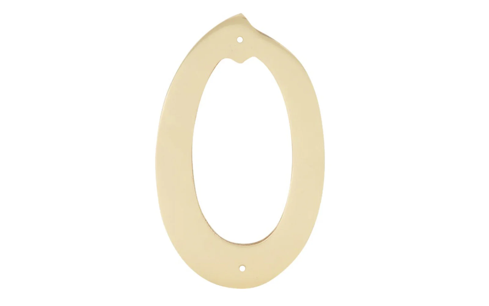 #0 Solid Brass House Number - 4" size