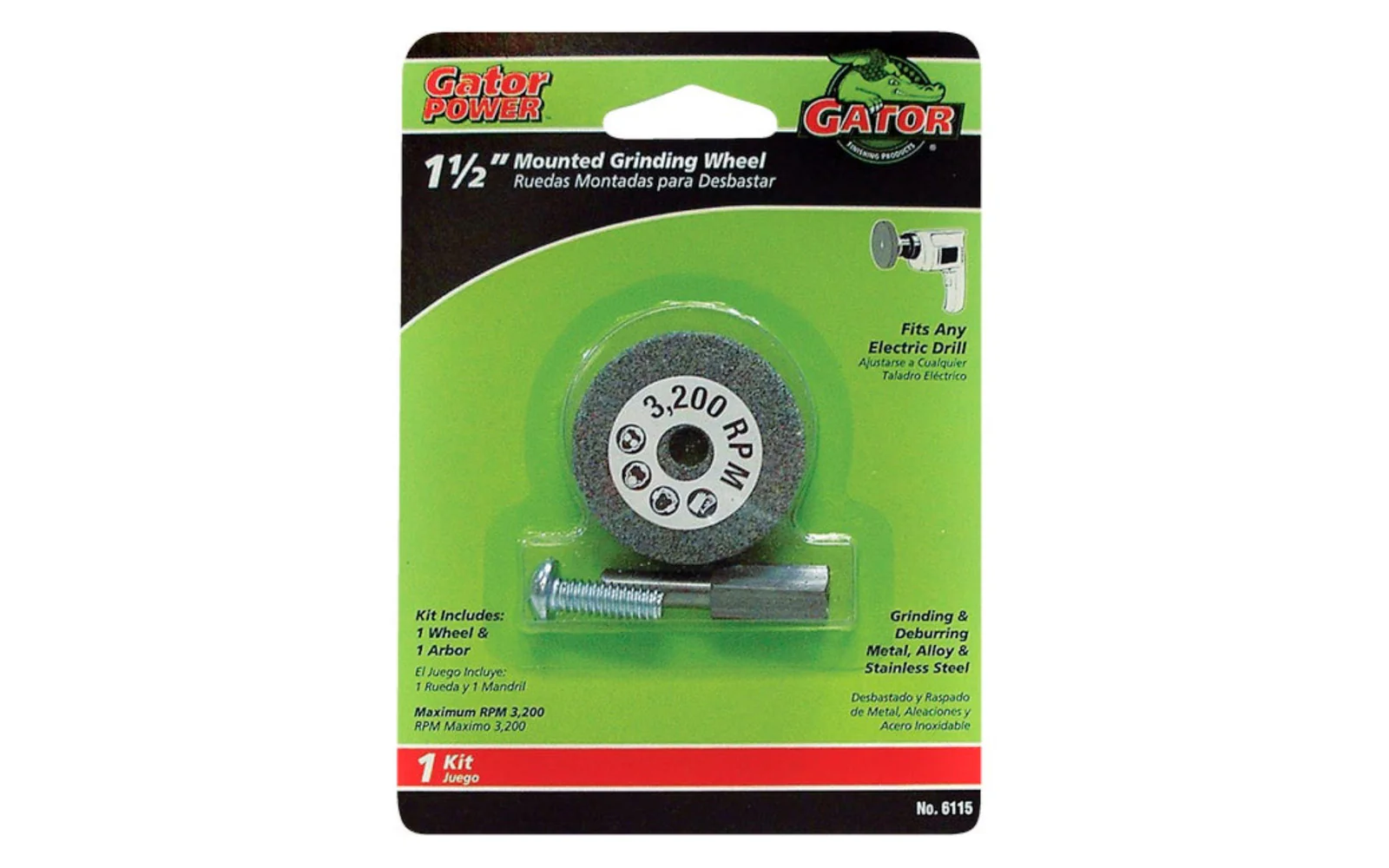 1-1/2" Mounted Grinding Wheel Kit