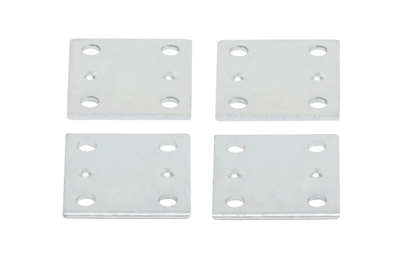 1-1/2" x 1-3/8" Zinc-Plated Mending Plates - 4 Pack