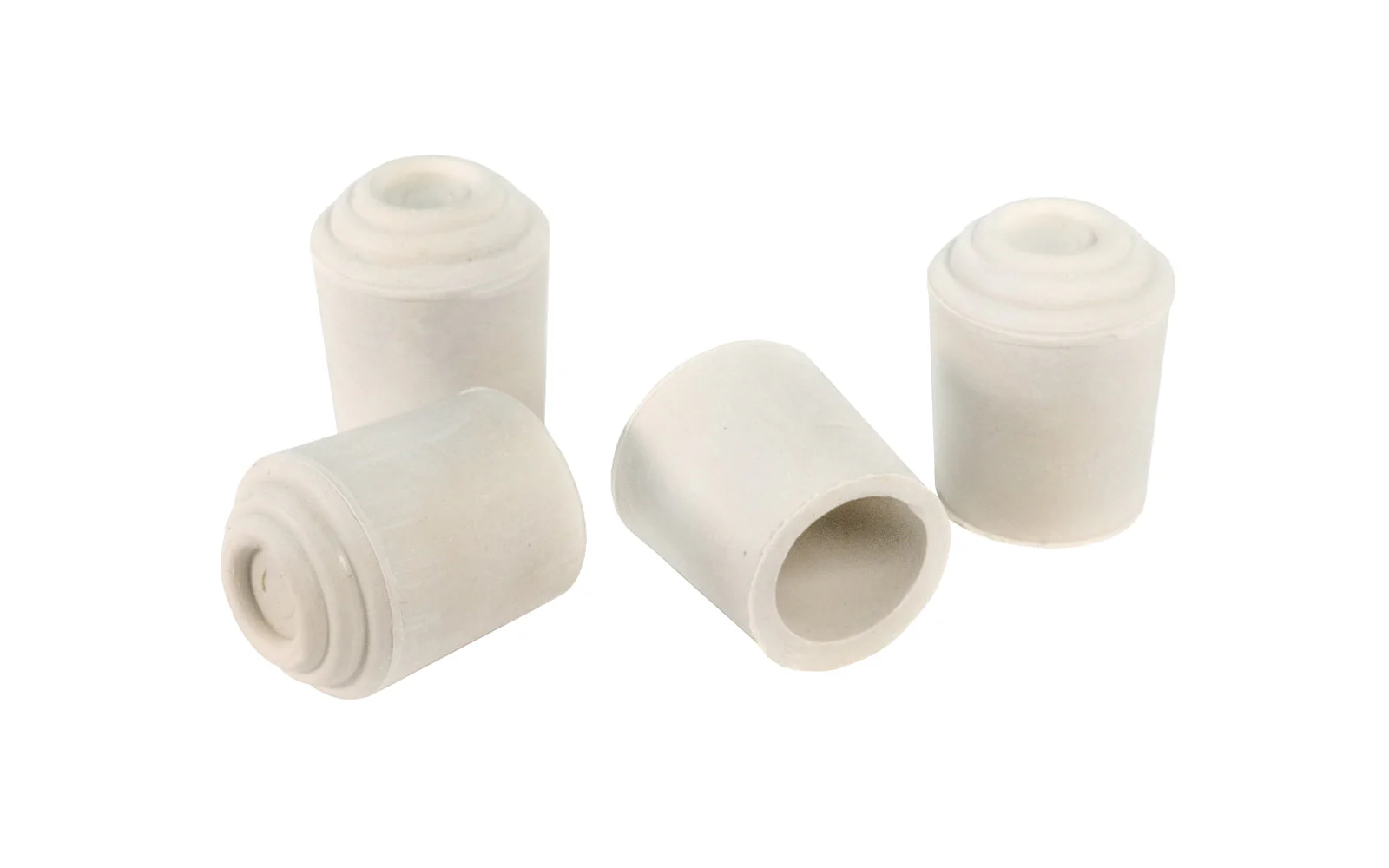 1/2" White/Beige Rubber Leg Tips