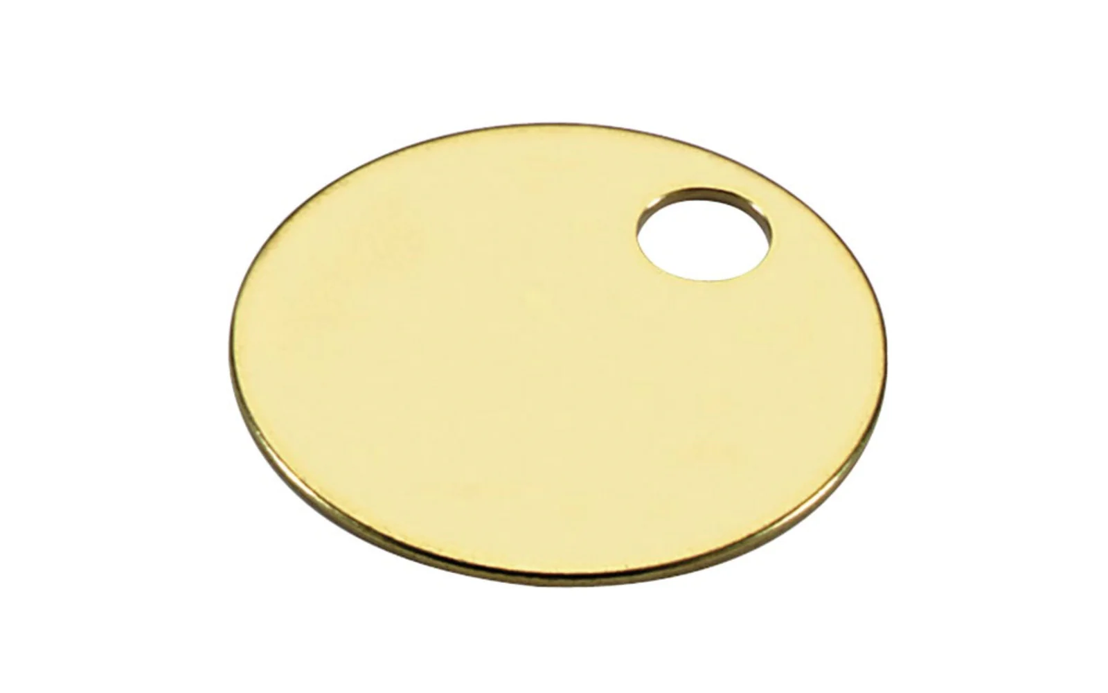 1-1/4" Diameter Solid Brass Tag