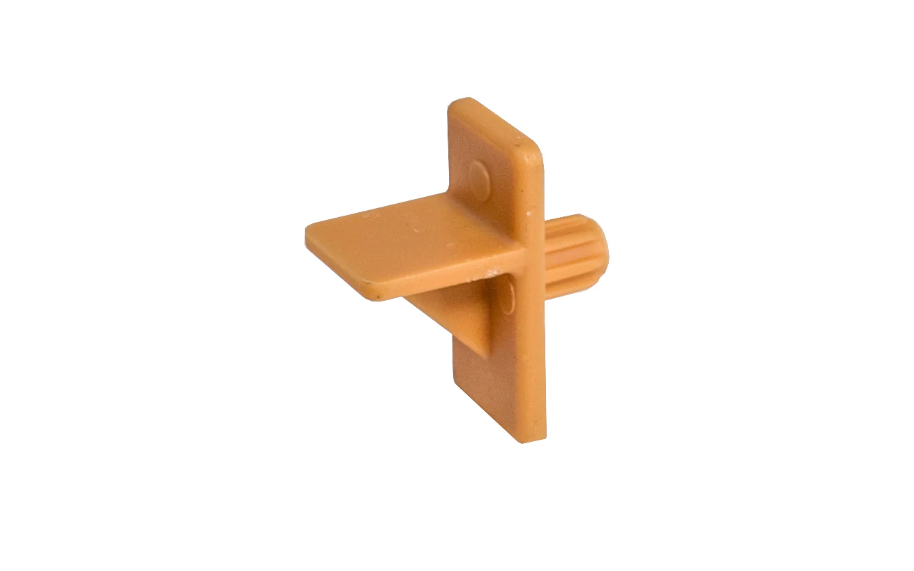 1/4" Plastic Shelf Support Pin - Tan - 12 Pack