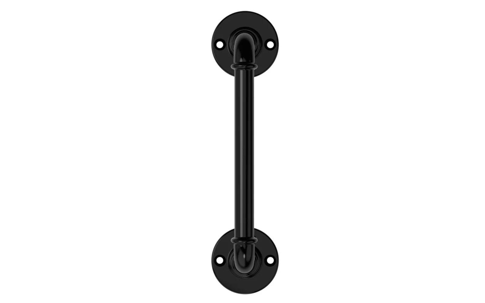10-1/2" Black Finish Industrial Pipe Handle - Image 4