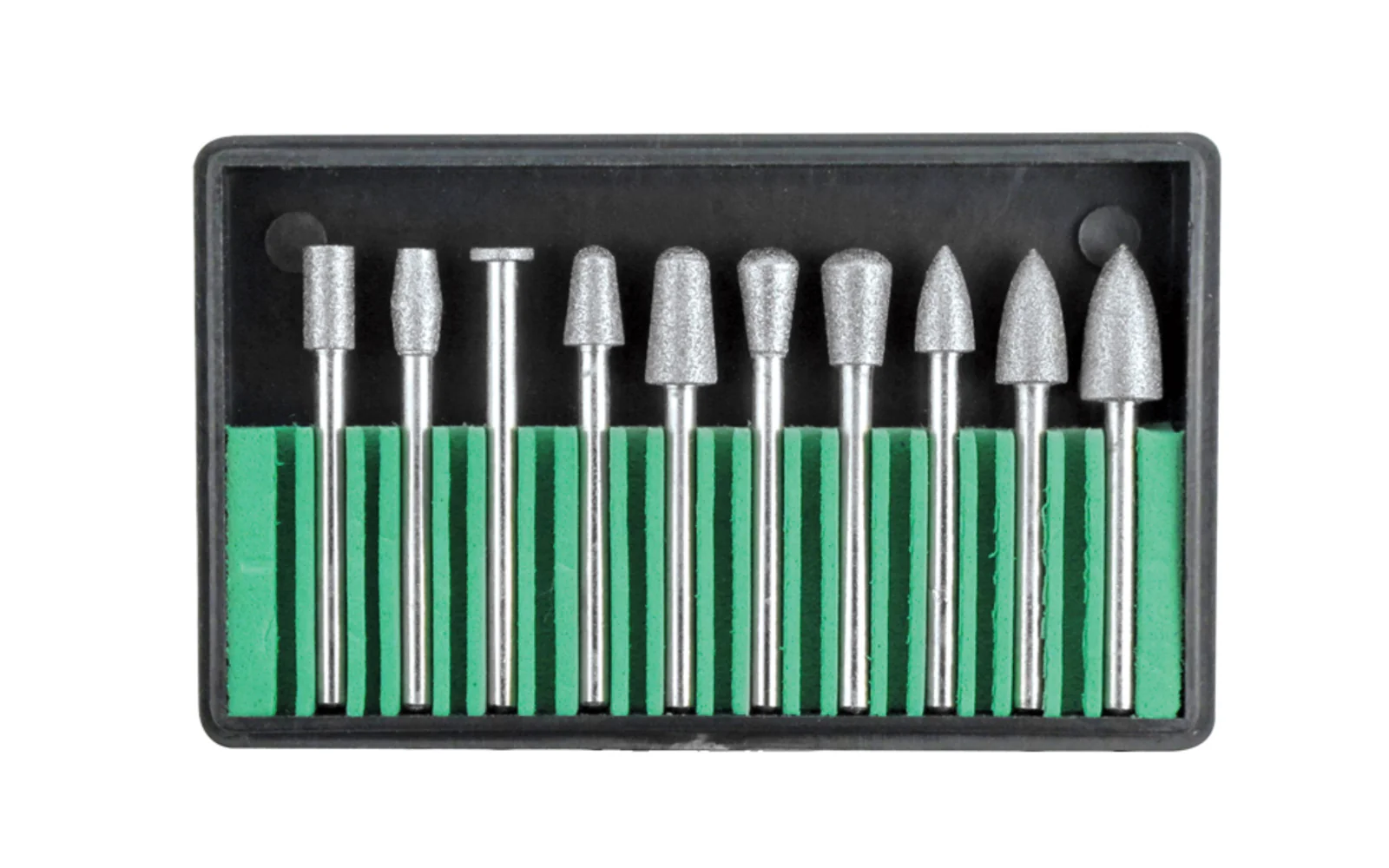 10-PC Diamond Coated Burr Set - 150 grit
