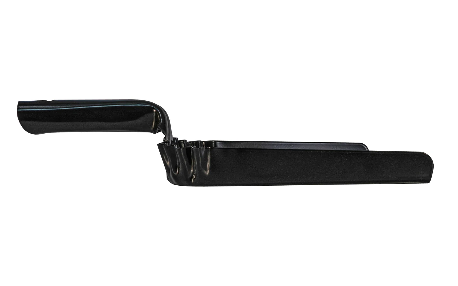 12" Black Metal Dust Pan - 20 Gauge Steel - Image 2
