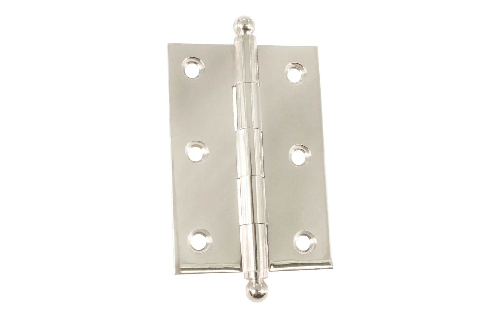 Classic Solid Brass Ball-Tip Cabinet Hinge ~ 2-1/2" x 1-3/4" - Image 5