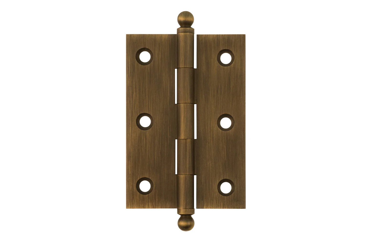 Classic Solid Brass Ball-Tip Cabinet Hinge ~ 2-1/2" x 1-3/4" - Image 6