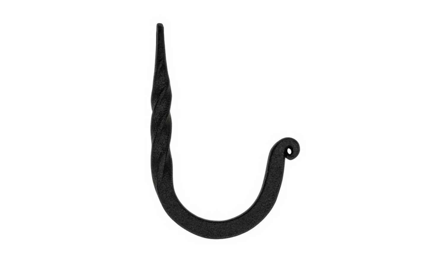 Hand-Forged Twisted Hook ~ 2-1/2" Long - Image 2