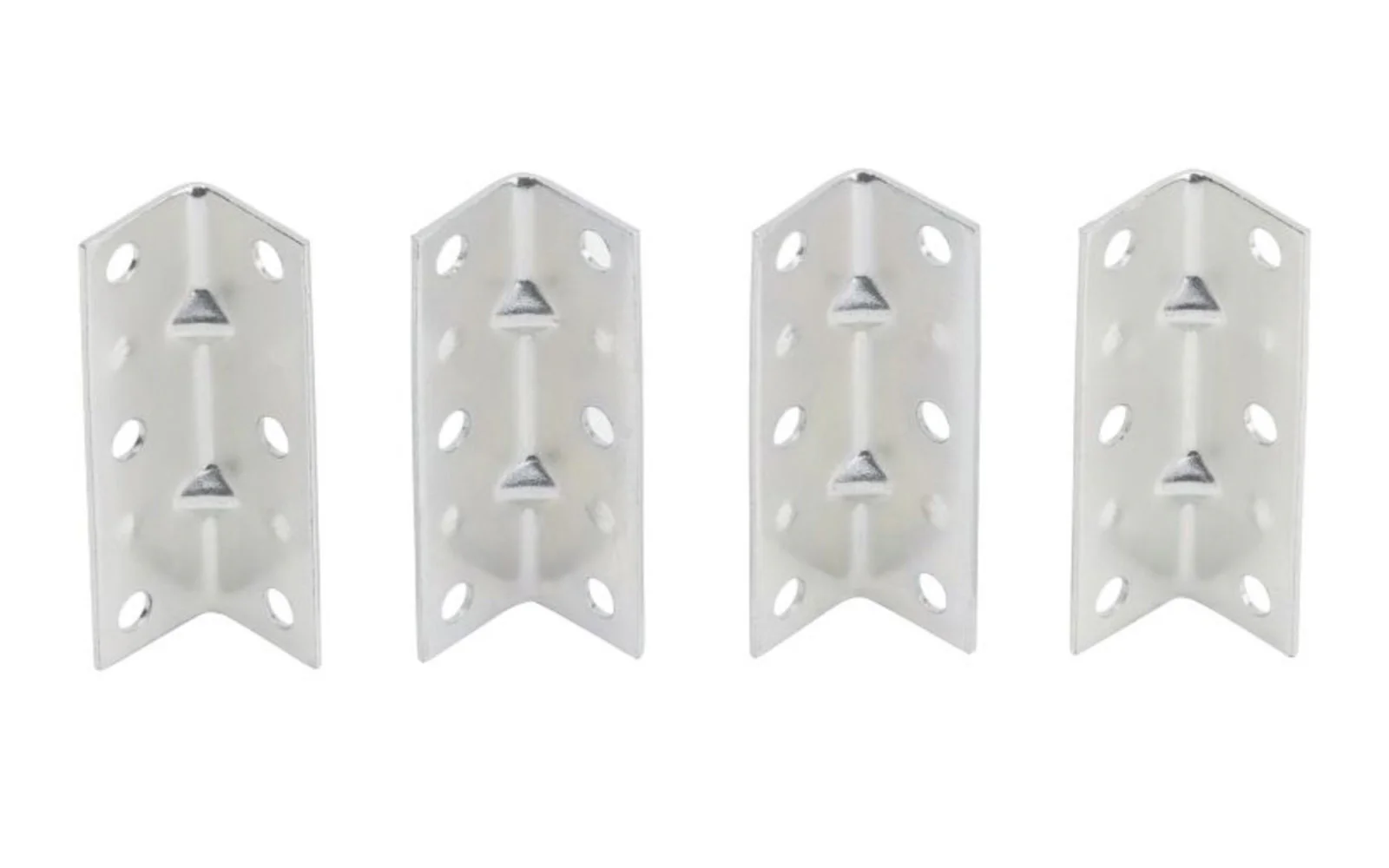 2-1/2" x 3/4" Zinc-Plated Corner Braces - 4 Pack