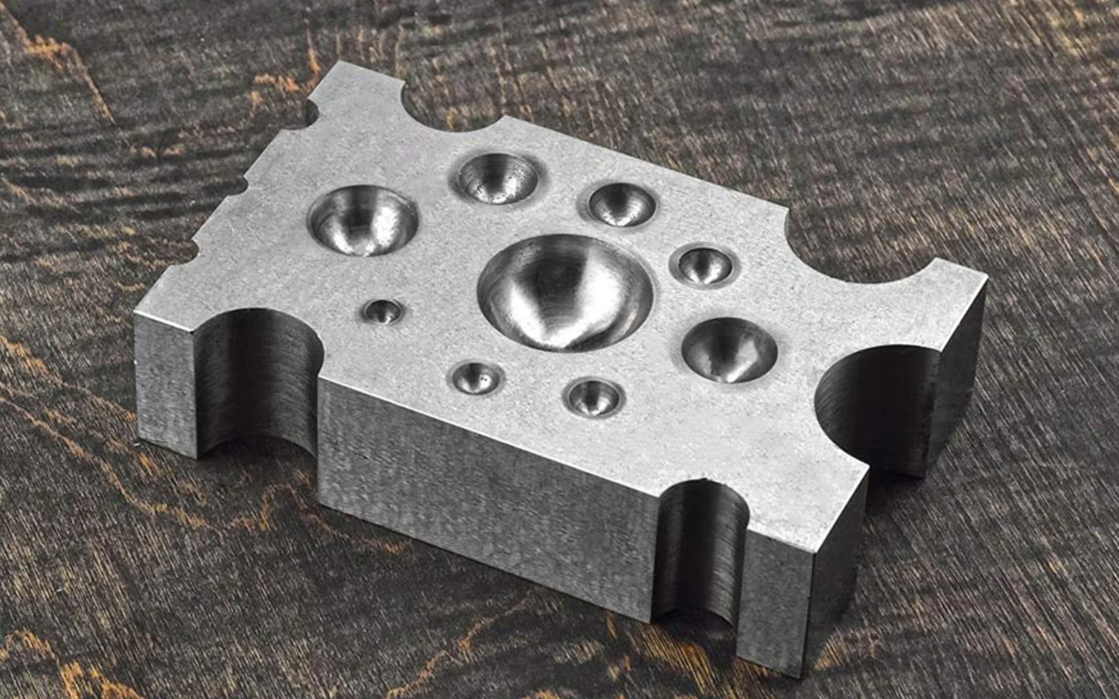 2-1/2" x 4" Steel Dapping Block - Image 2