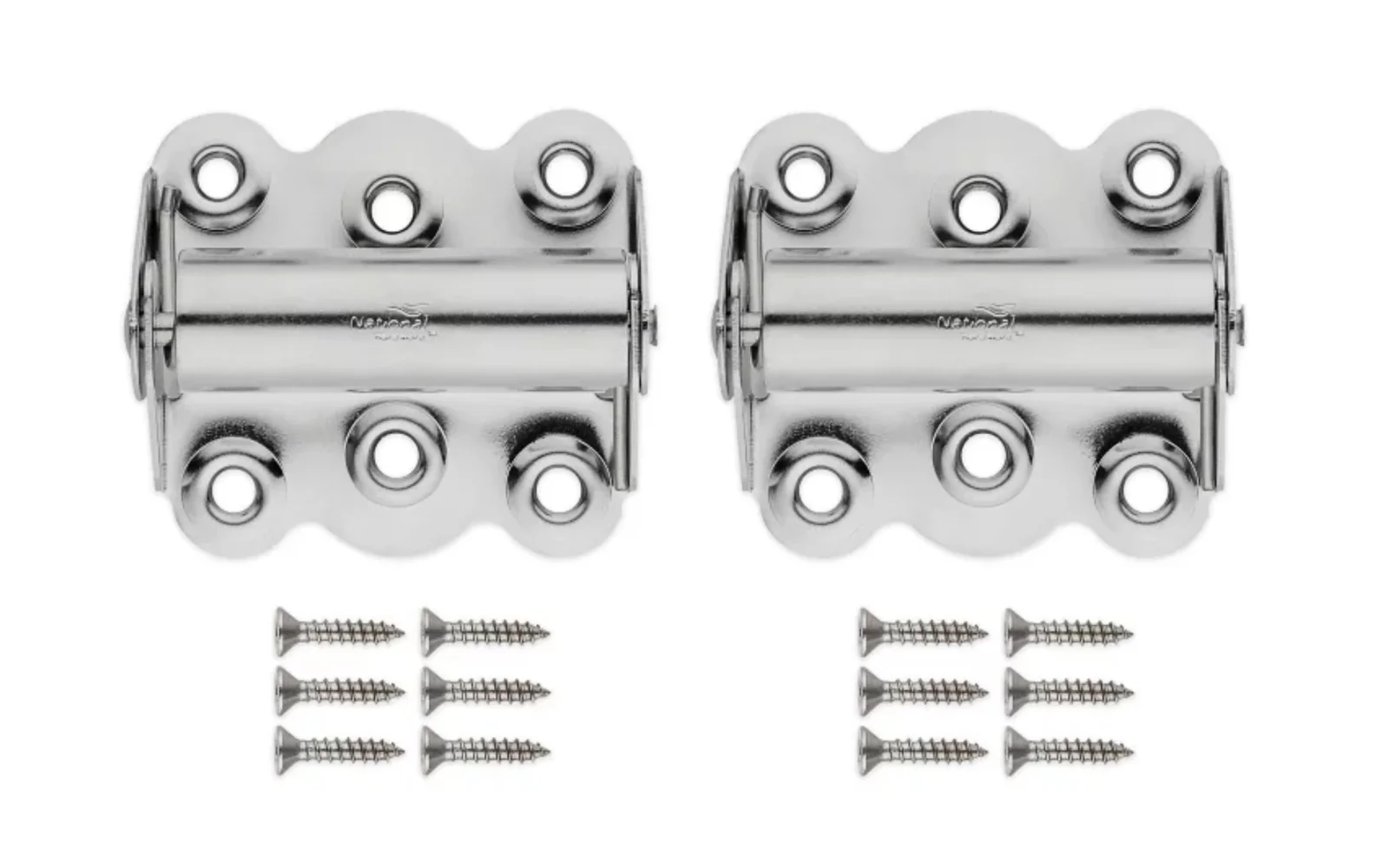2-3/4" Stainless Steel Surface Mount Spring-Loaded Hinges - Image 2