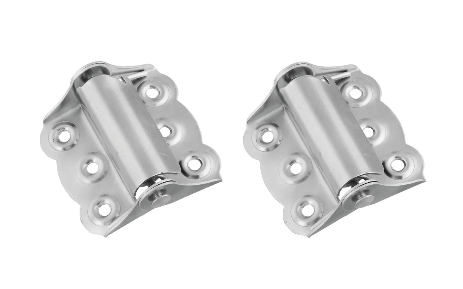 2-3/4" Zinc Plated Steel Surface Mount Spring-Loaded Hinges