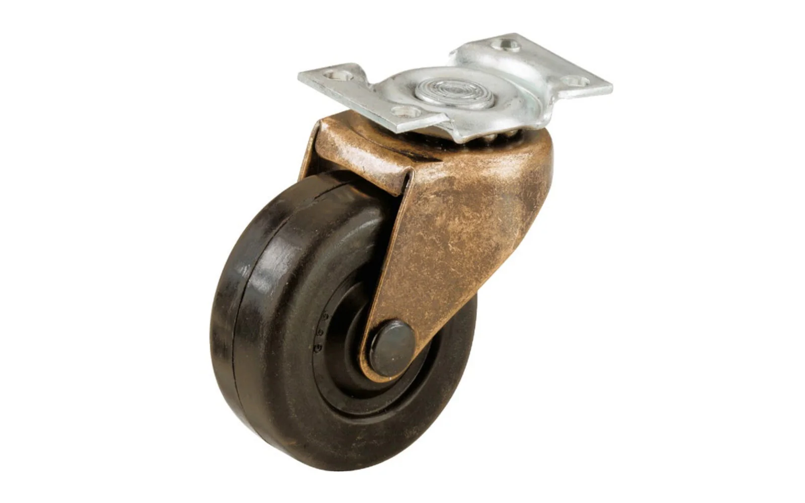 2" "Antiqued" Plate Ball Bearing Casters - 2 Pack