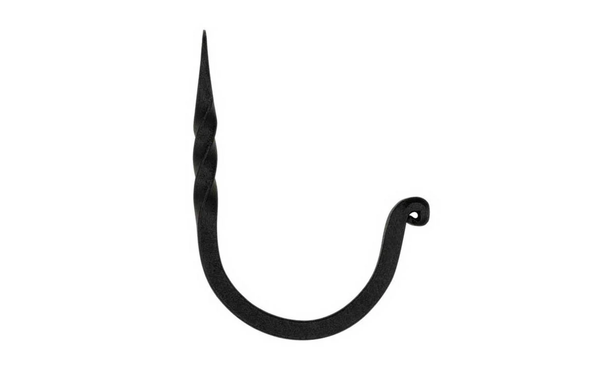 Hand-Forged Twisted Hook ~ 2" Long - Image 2