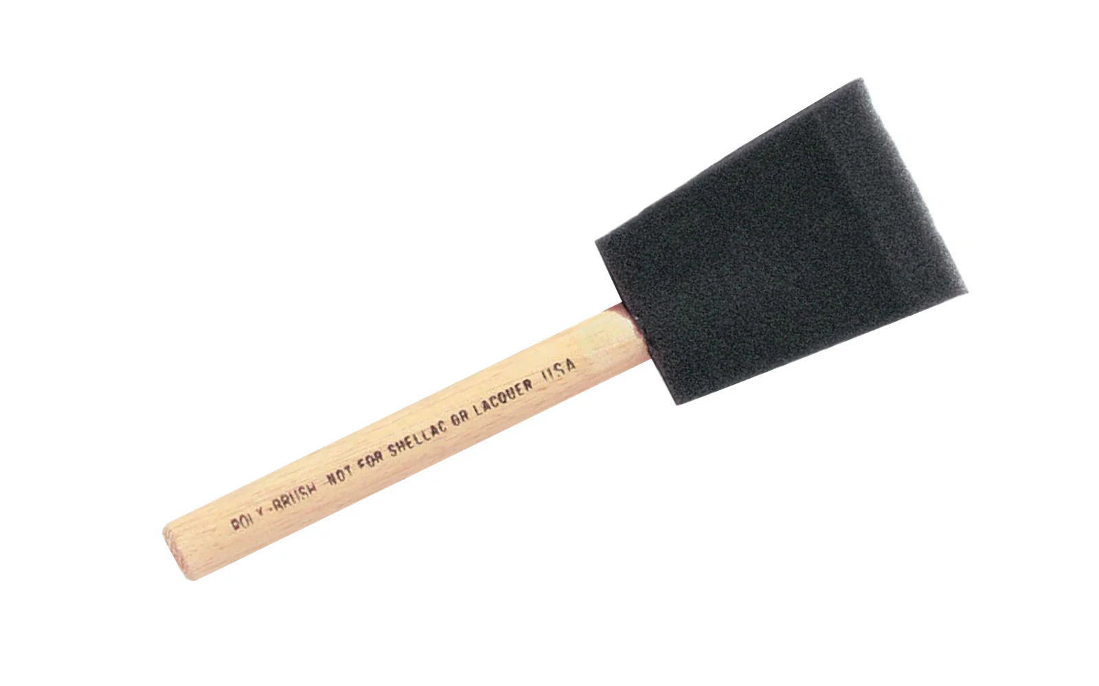2" Poly Foam Brush with Wood Handle