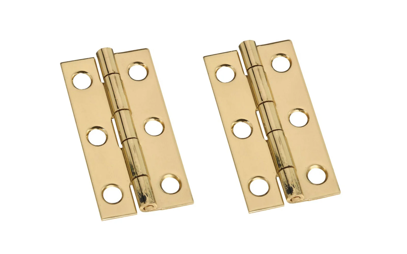 2" x 1" Solid Brass Hinges