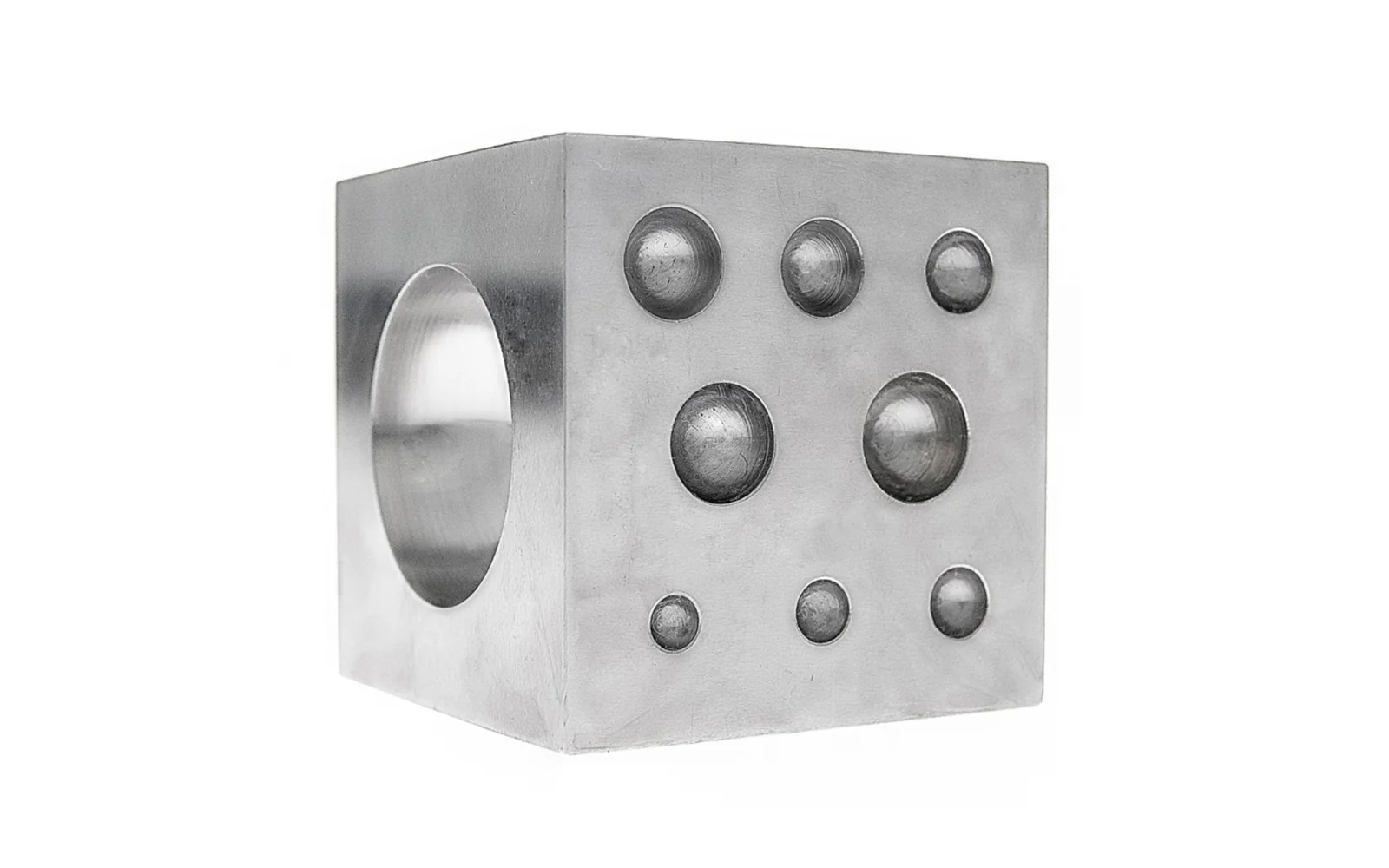 2" x 2" x 2" Steel Dapping Block - Image 2