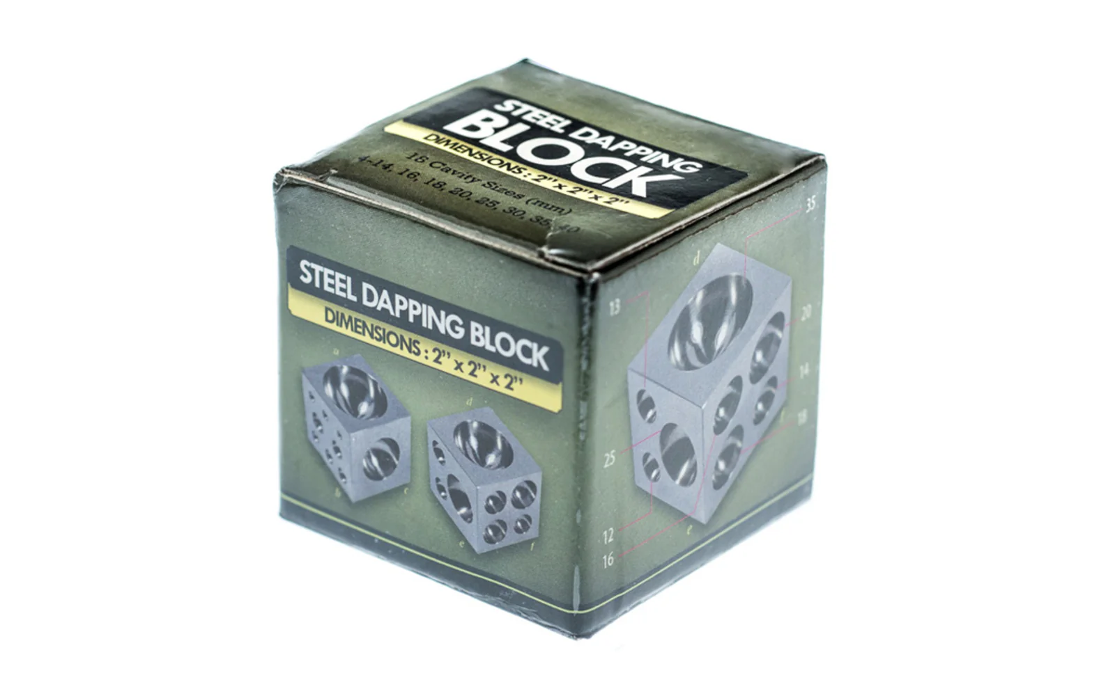 2" x 2" x 2" Steel Dapping Block - Image 6