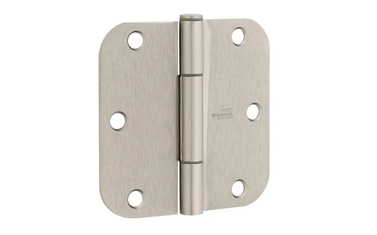 3-1/2" Satin Nickel "Squeak Guard" Door Hinges, 5/8" Radius - 3 Pack - Image 3