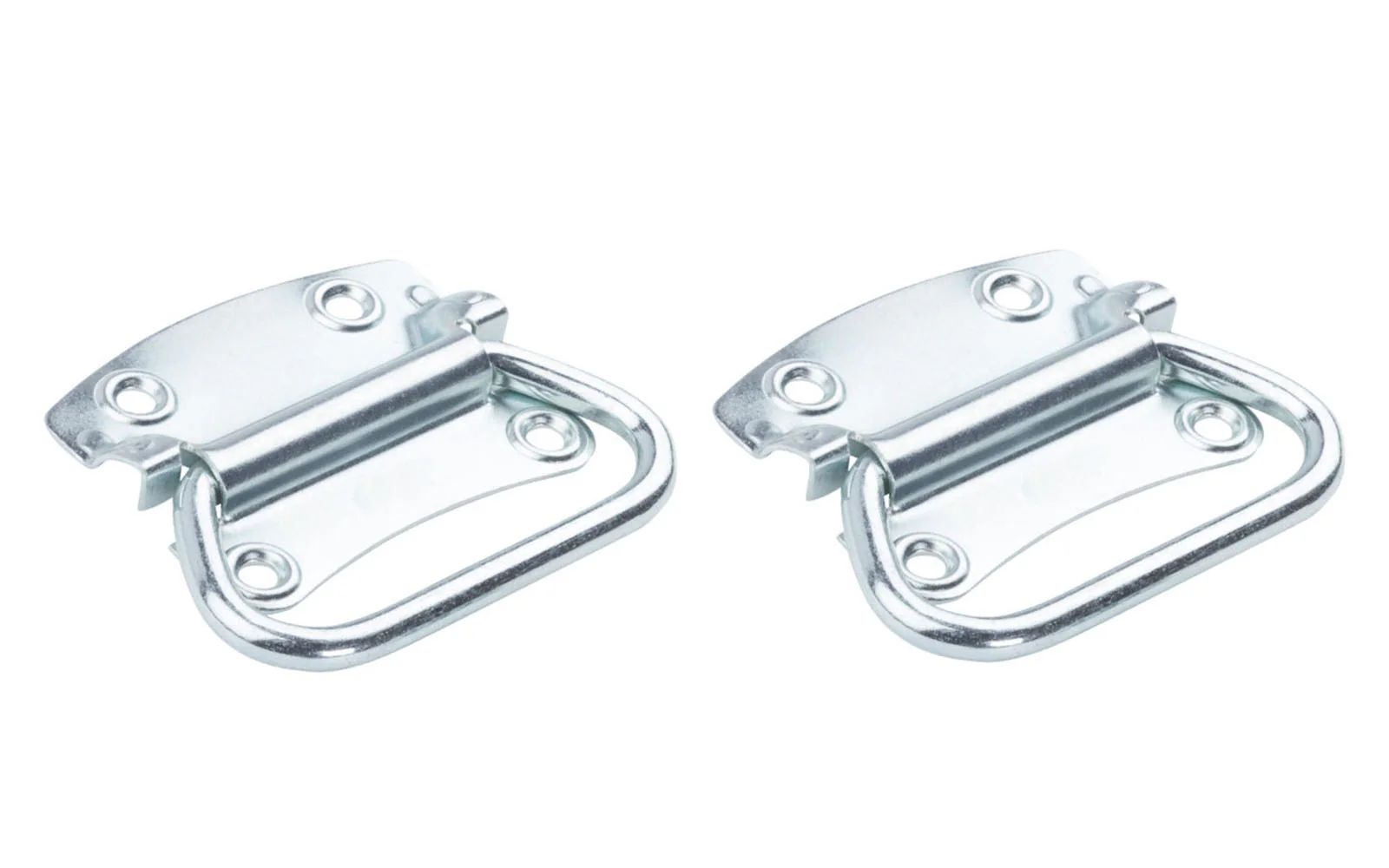 3-3/4" Zinc Plated Steel Chest Handles - 2 PK