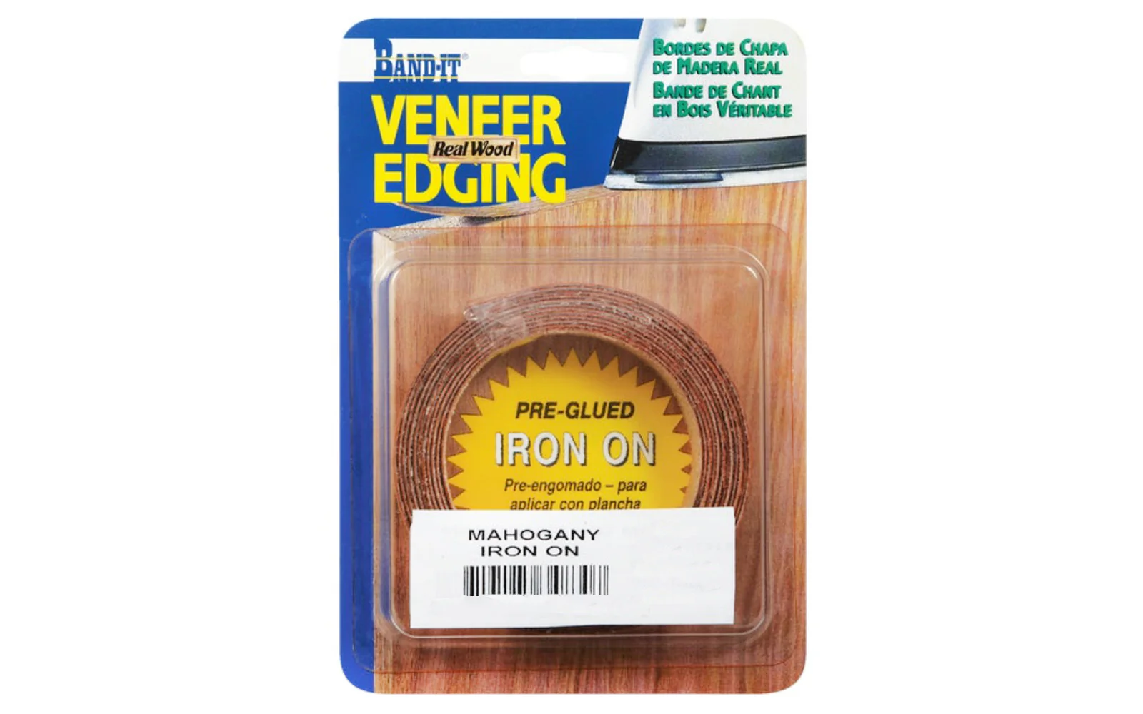 3/4" x 8' Mahogany Wood Veneer Edge Banding