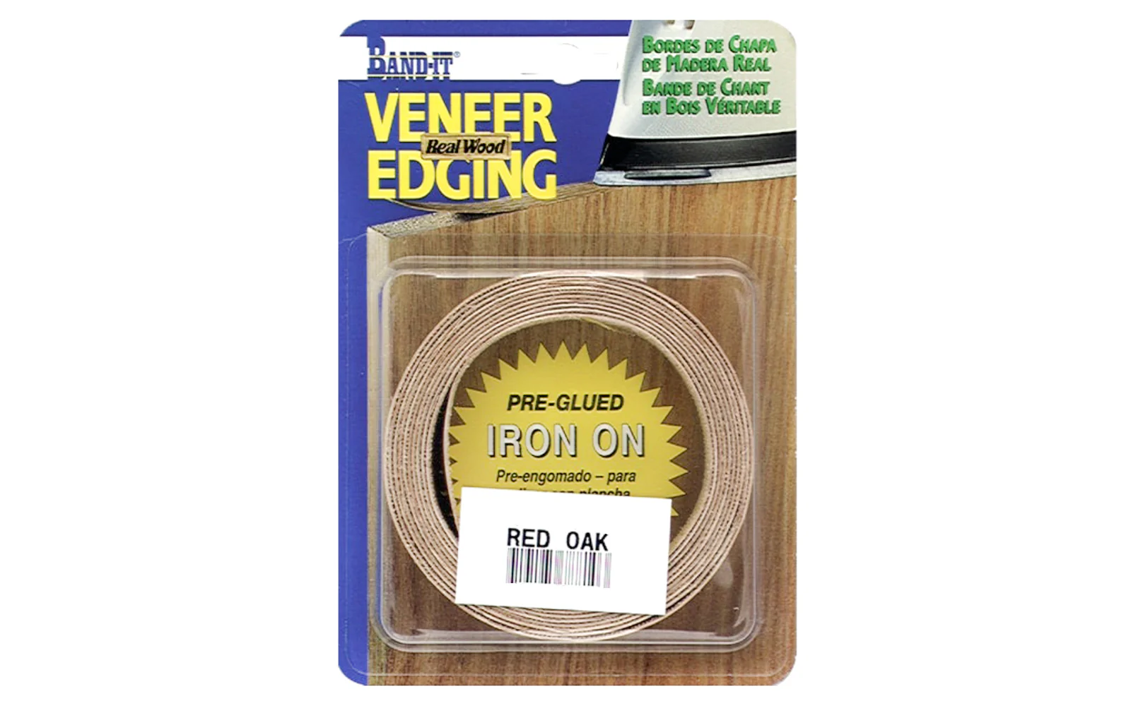 3/4" x 8' Red Oak Wood Veneer Edge Banding