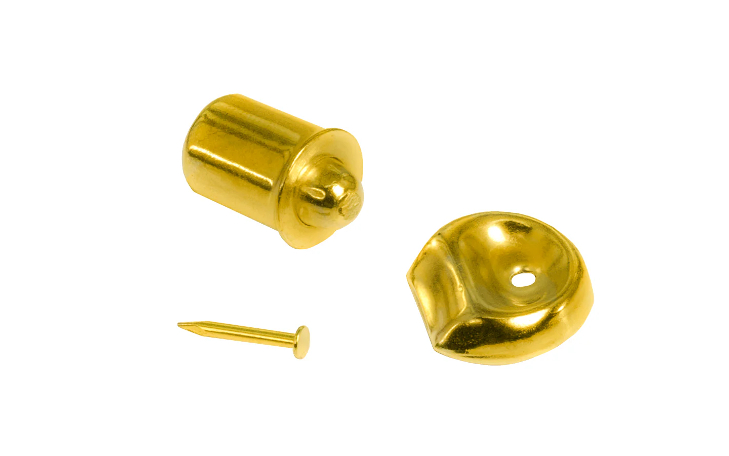 3/8" Brass-Plated Steel Bullet Catch