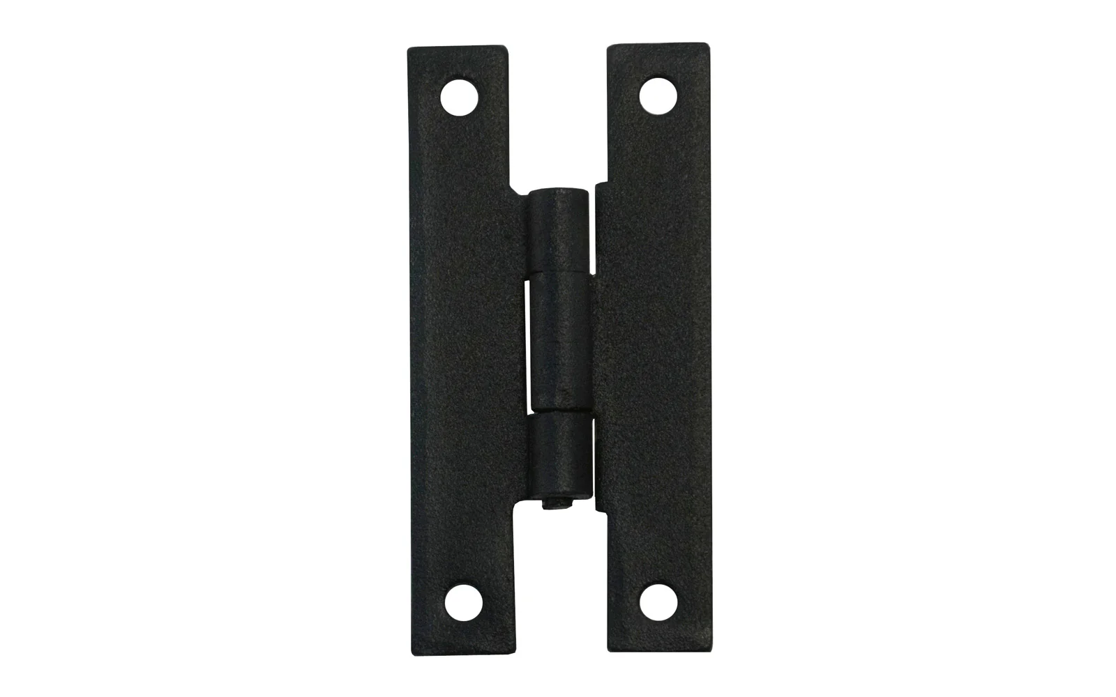 3" Forged Steel H Hinges Black Powder Coat Finish