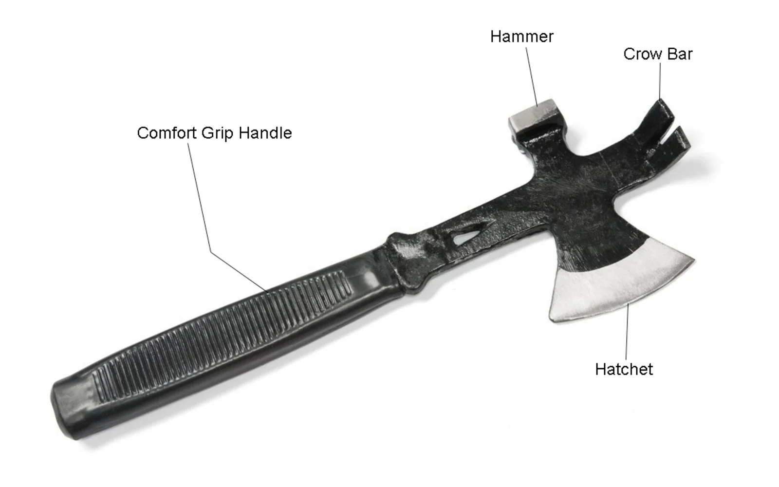 3-in-1 Small Hammer Hatchet Pry Bar - Image 2