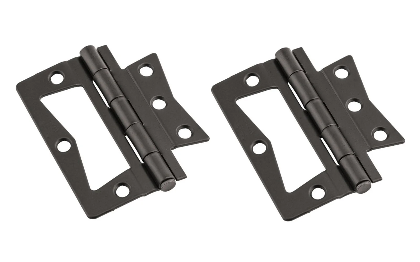 3" Oil Rubbed Bronze Surface Mount Hinges - 2 Pack