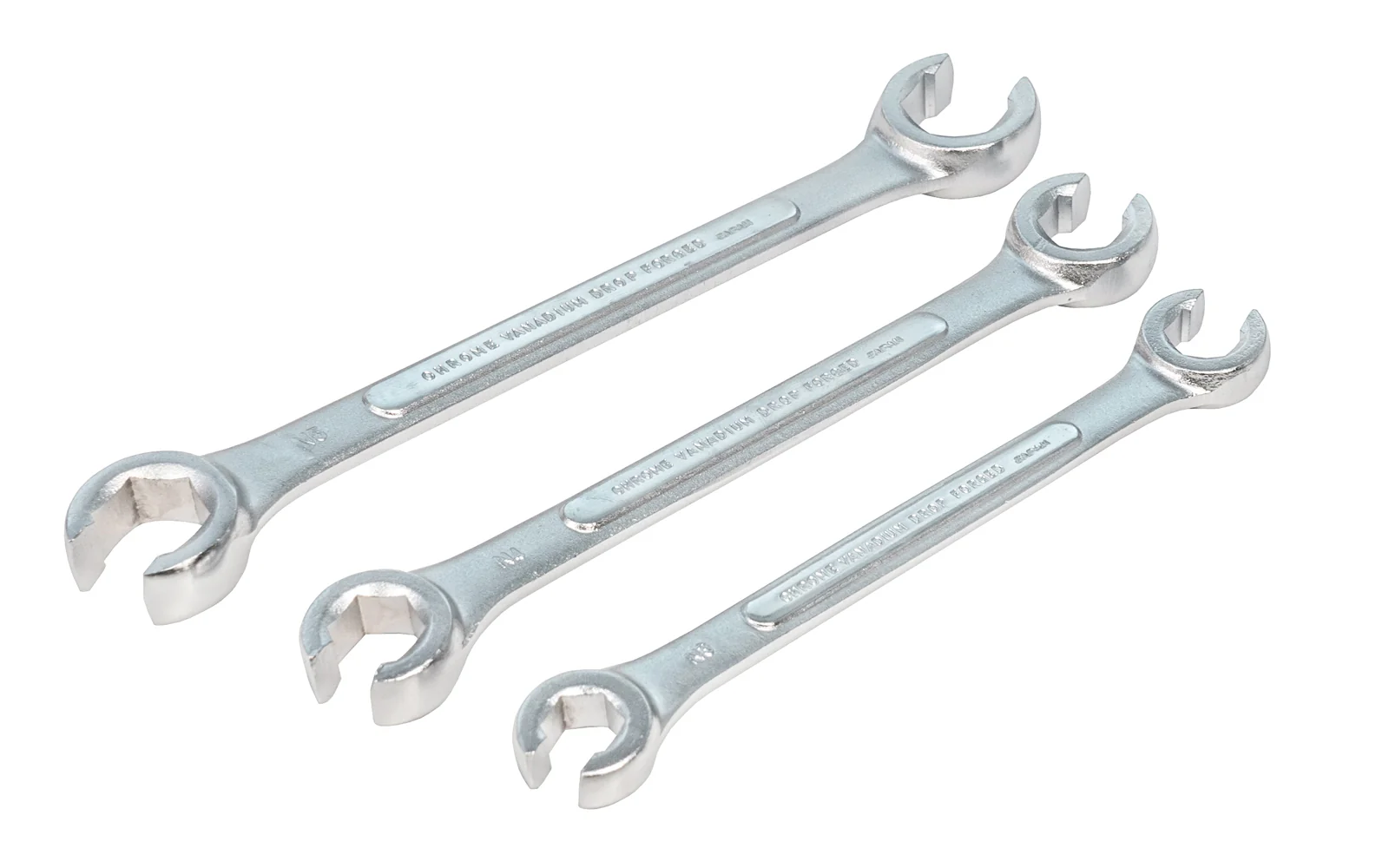 Japanese 3-Piece METRIC Flare Nut Wrench Set ~ 10mm x 11mm,  12mm x 13mm,  15mm x 17mm