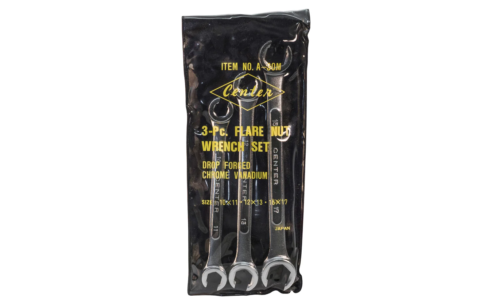 Japanese 3-Piece METRIC Flare Nut Wrench Set ~ 10mm x 11mm,  12mm x 13mm,  15mm x 17mm - Image 2