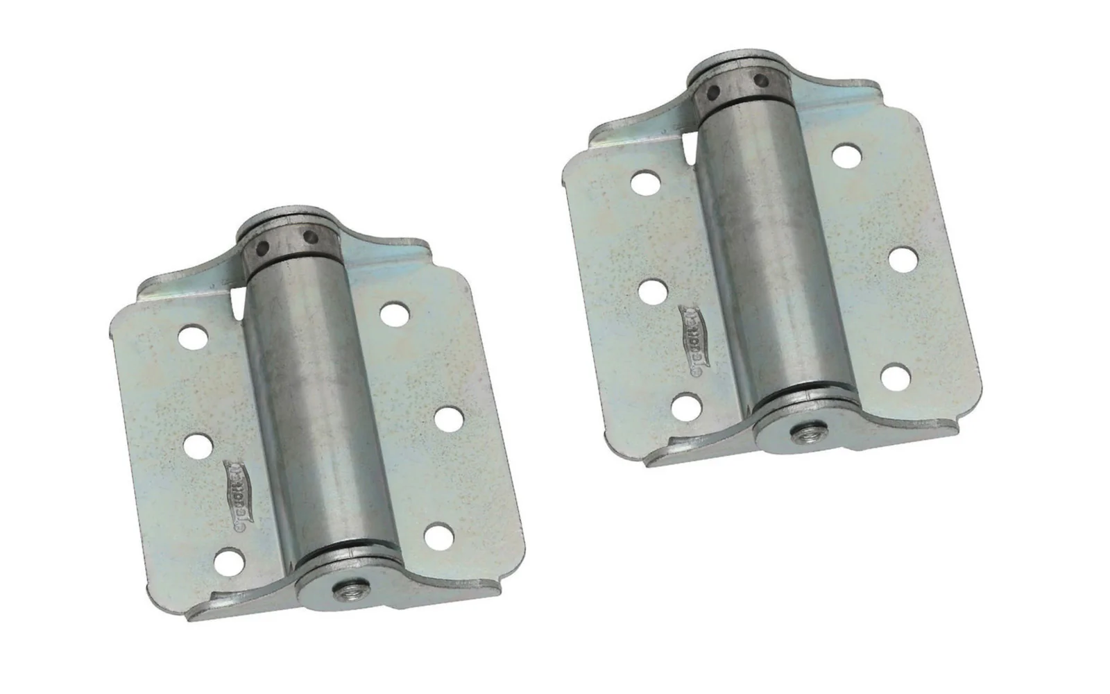 3" Zinc Plated Steel Adjustable Spring-Loaded Hinges