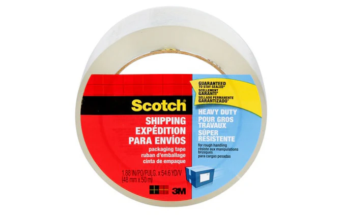 3M Scotch Clear HD Packing Tape 1.88" x 54.6 YD