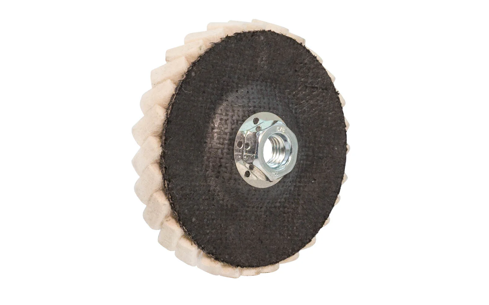 4-1/2" Felt Flap Disc ~ 5/8-11 Female Thread - Image 2