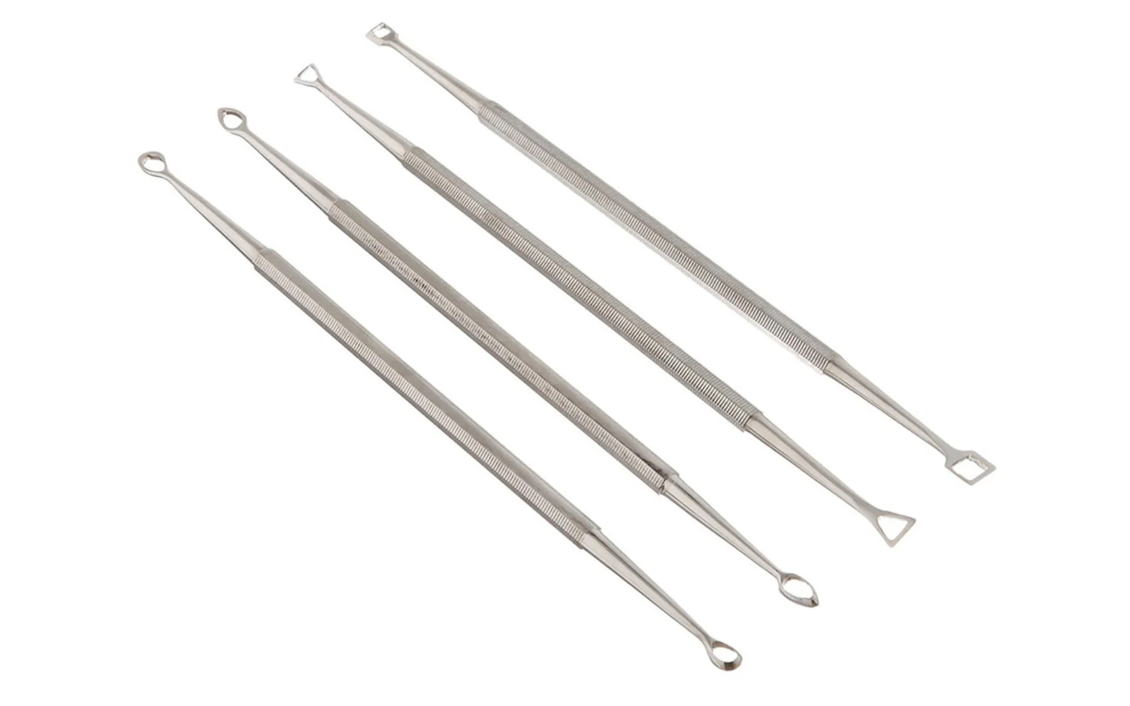 Stainless Hollow Double-End Scraper Set - 4-PC