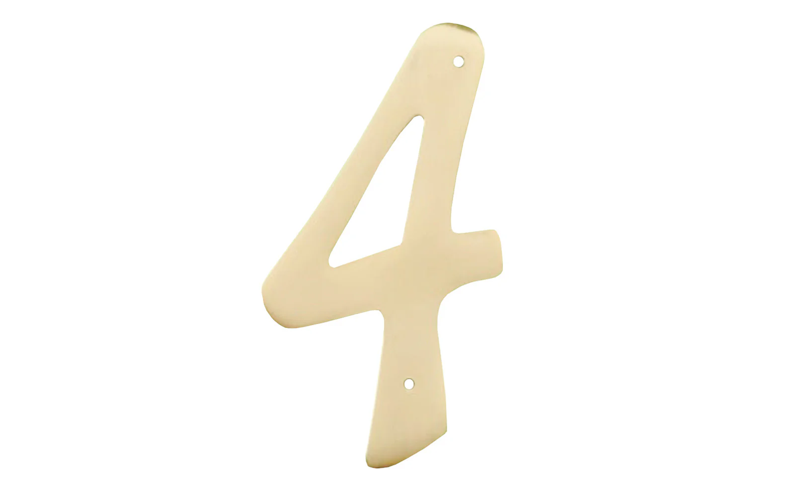 #4 Solid Brass House Number - 4" size