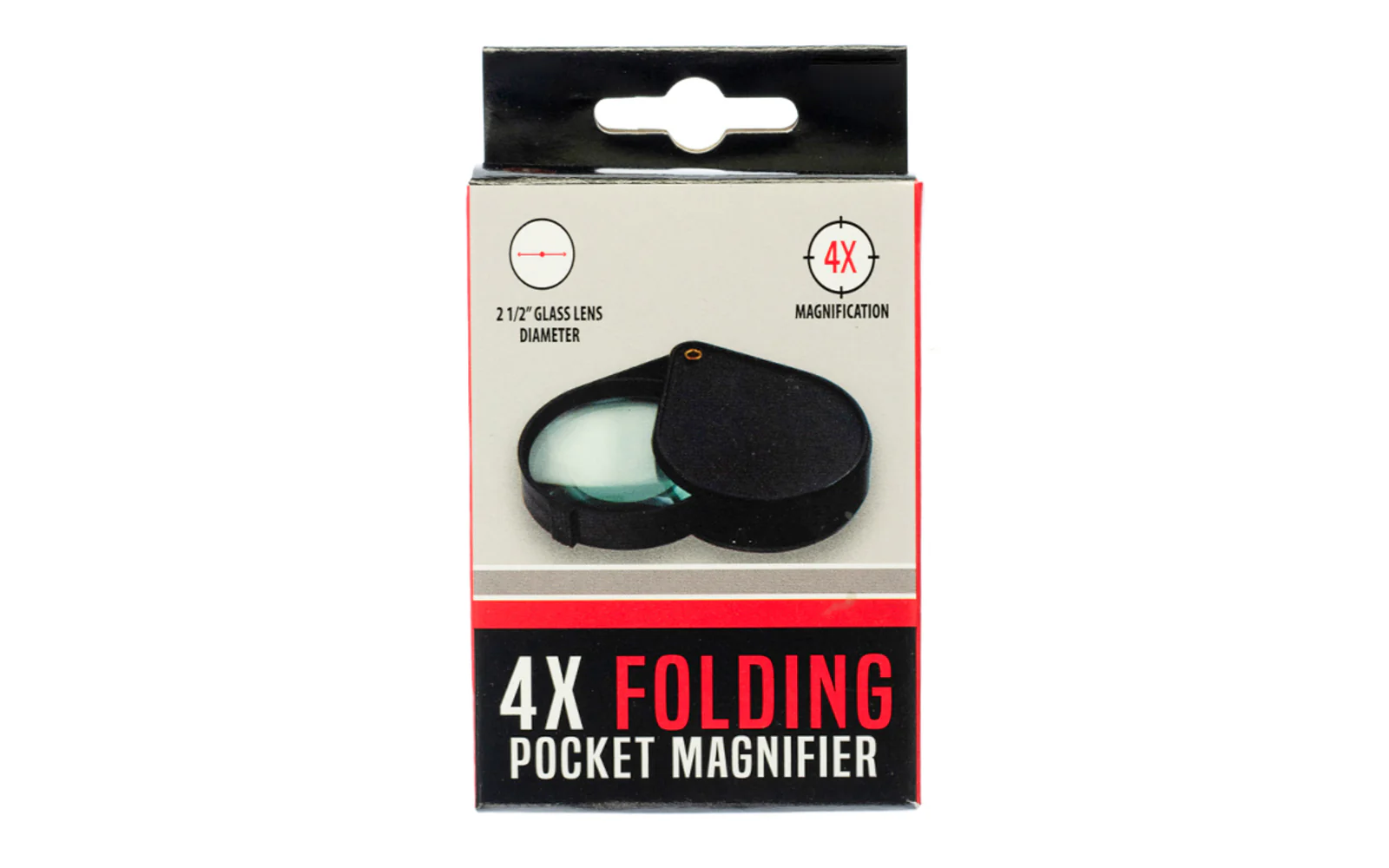 4x Glass Lens Folding Pocket Magnifier - Image 2