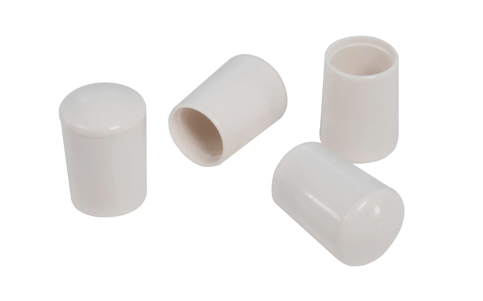 5/8" White Hi-Plastic Leg Tips