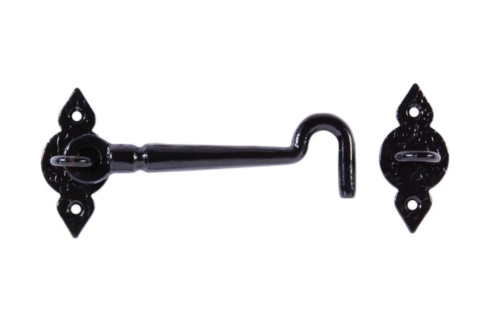 6" Black Finish Spear Gate Hook