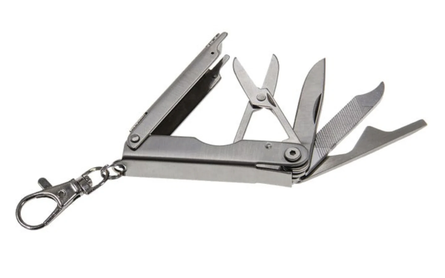 6-In-1 Stainless Compact Multi-Tool Keychain