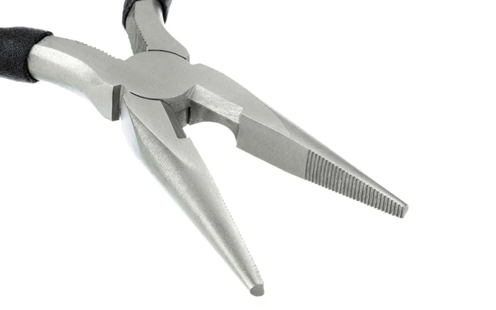 6" Long Nose Pliers with Serrated Tips - Image 2