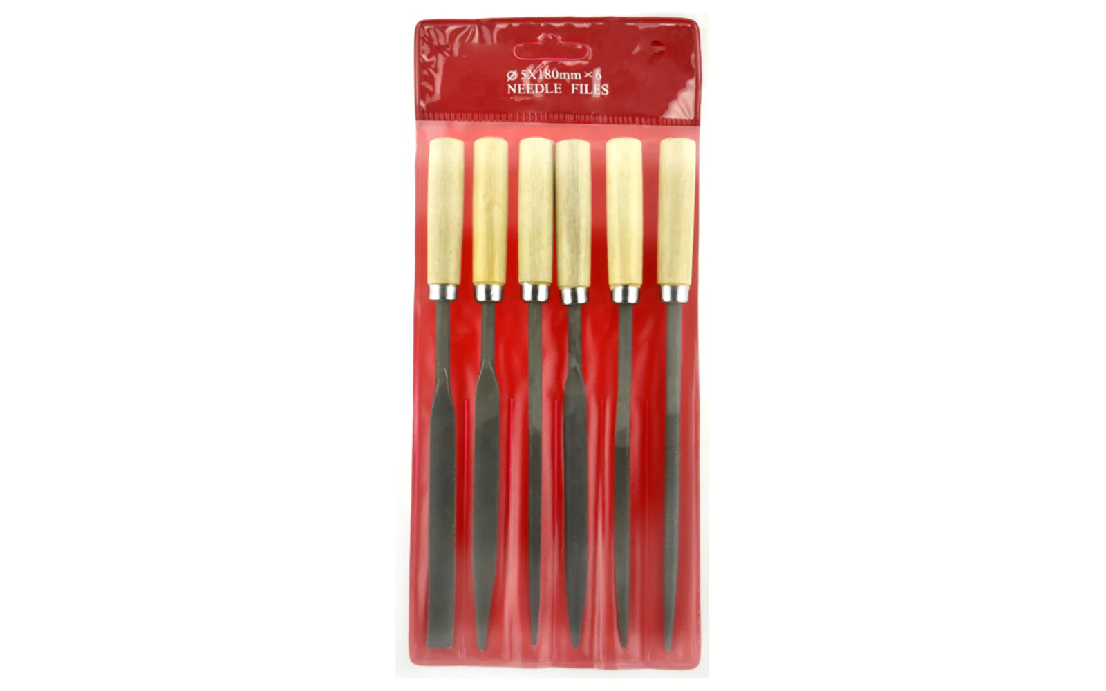 6-PC Coarse Cut Needle File Set - 5 mm x 180 mm - Image 3