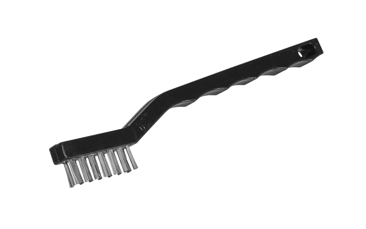 7" Long Stainless Steel Cleaning Brush with Plastic Handle ~ 5/16" Width x 1/2" Trim