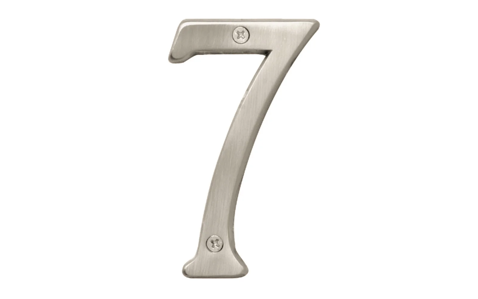 #7 Satin Nickel House Number - 4" Size