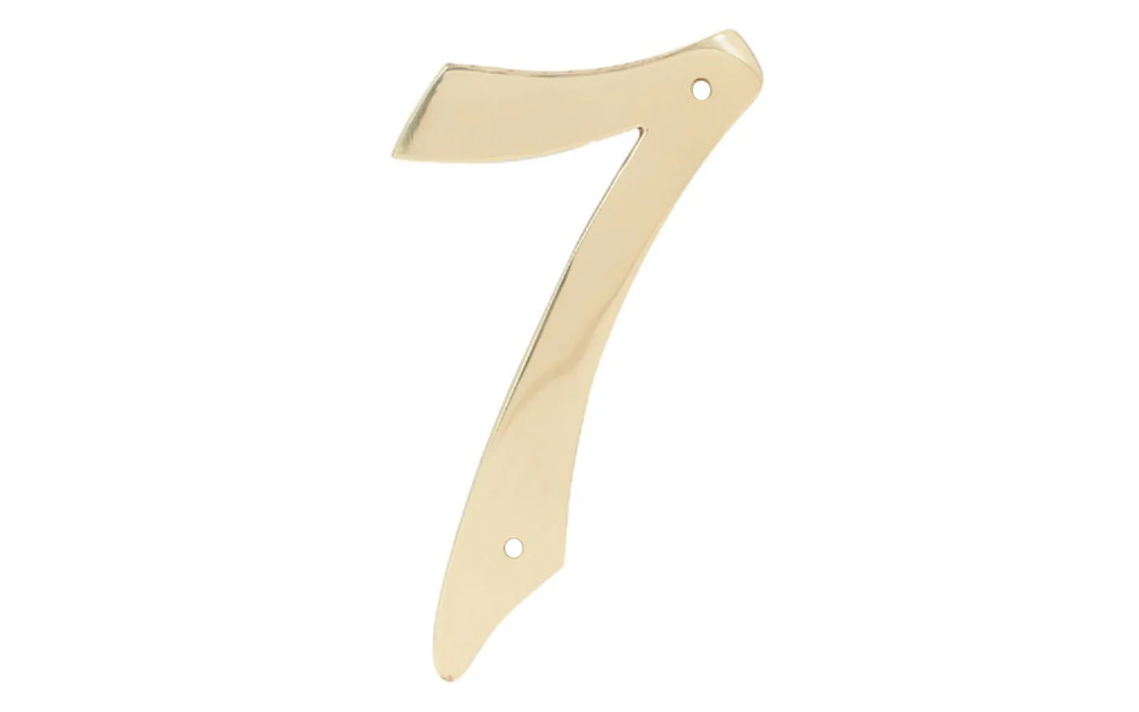 #7 Solid Brass House Number - 4" size