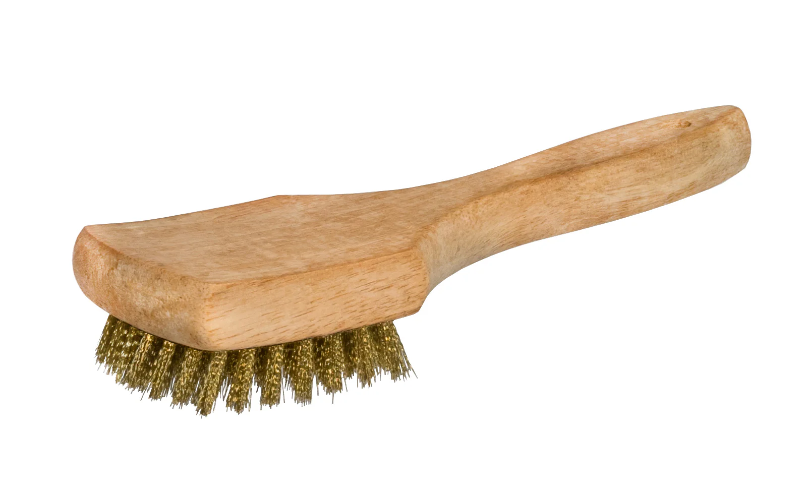 8-1/2" Long Brass Cleaning Brush with Wooden Handle ~ 5/8" Trim
