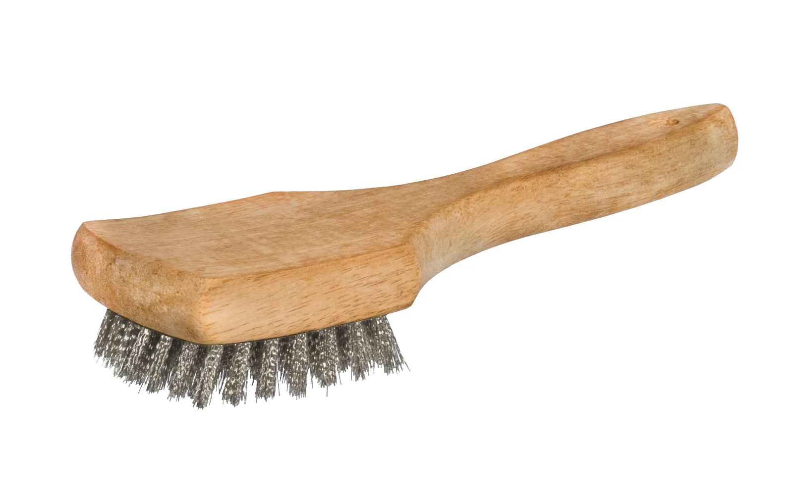 8-1/2" Long Steel Cleaning Brush with Wooden Handle ~ 5/8" Trim
