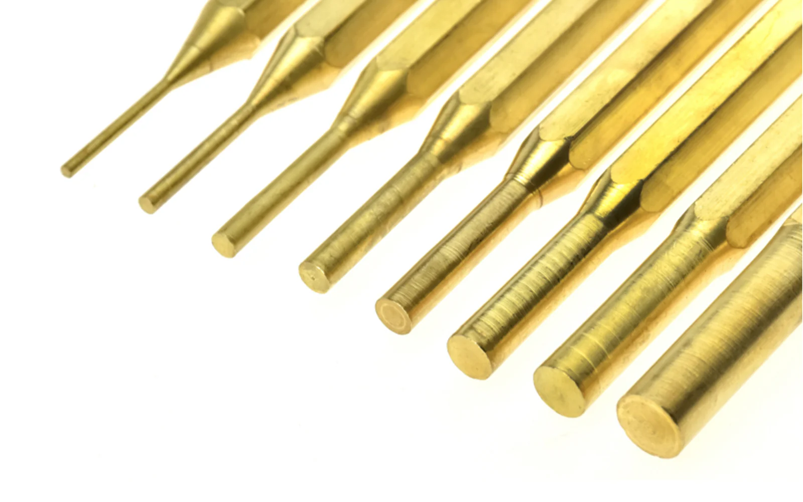 8-PC Brass Pin Punch Set - Image 2