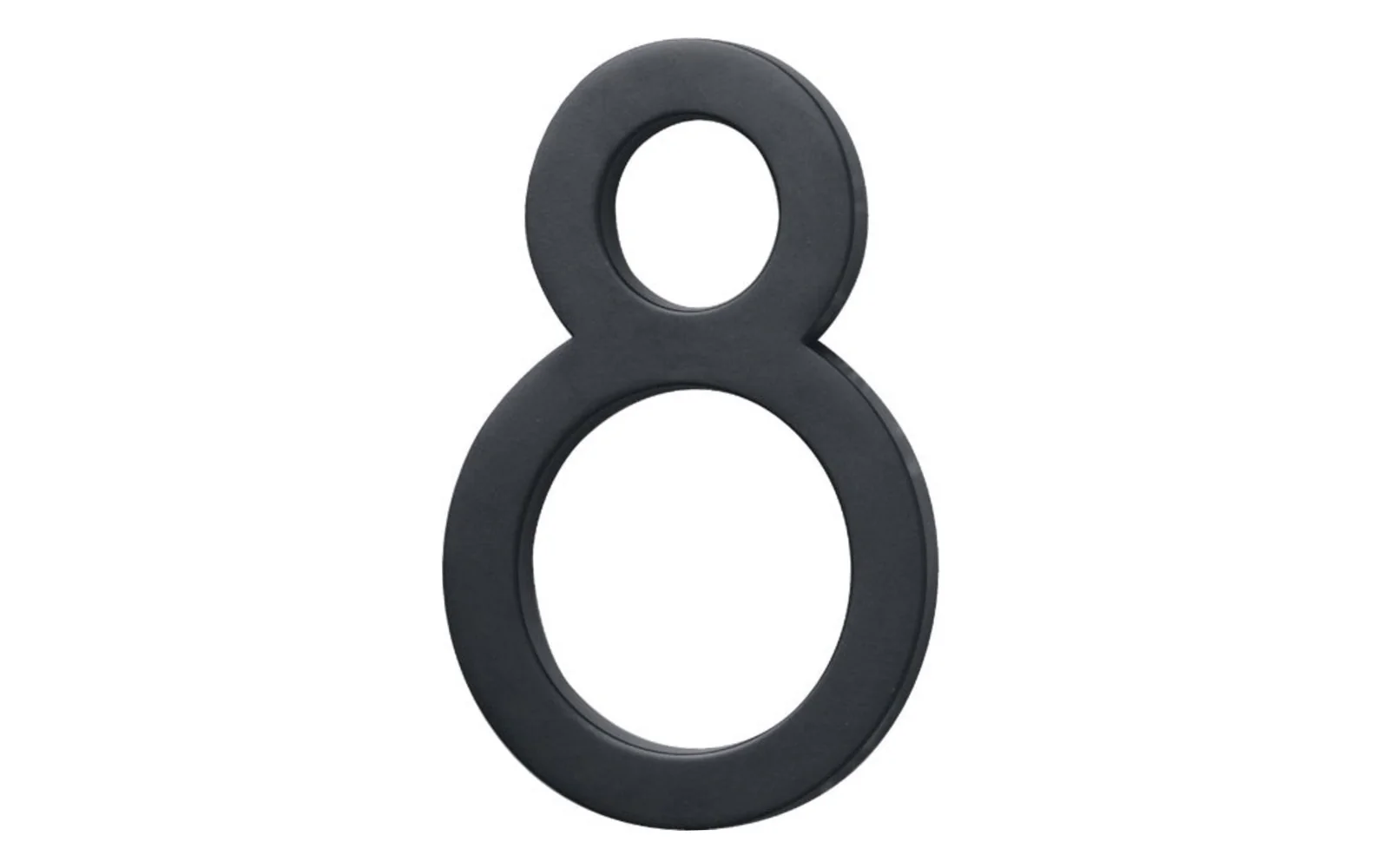 #8 Satin Black House Number - 6" size